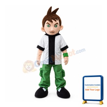 Green Eyes Hip-hop Cool Boy Mascot Costume