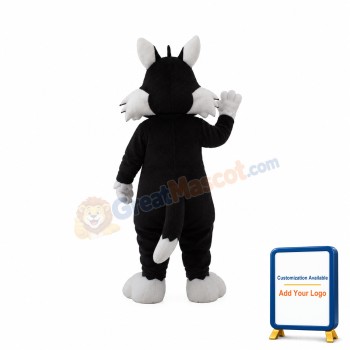 Pink Nose Long Beard Cat Mascot Costume