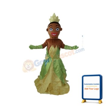 Elegant Prince With Green & Yellow Dress Mascot Costume
