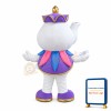 Cartoon Teapot With Purple Lid Mascot Costume