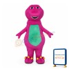 Rose Red & Green Dinosaur Mascot Costume