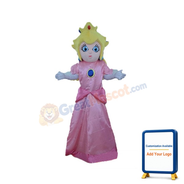 Majestic Queen Wearing Crown Mascot Costume