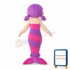 Adorable Girl With Purple Mermaid Tail Mascot Costume