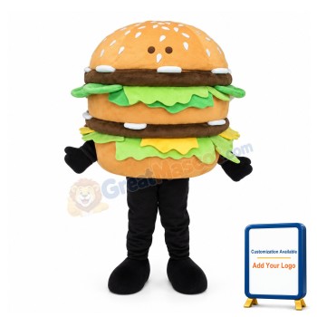Delicious Double Beef Burger Mascot Costume