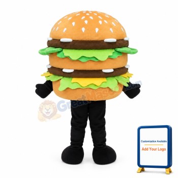 Delicious Double Beef Burger Mascot Costume