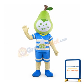 Sweet Green Pear Baby Mascot Costume