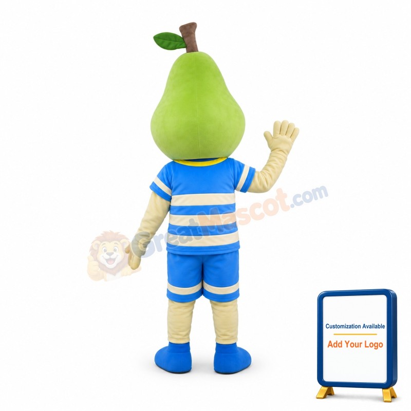Sweet Green Pear Baby Mascot Costume