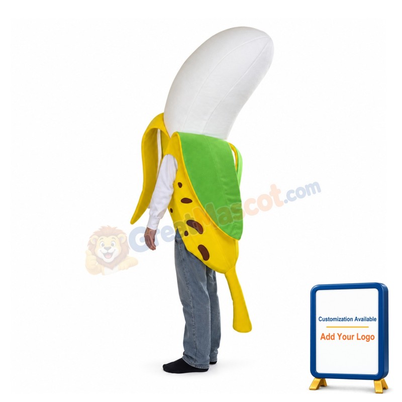 Speckled Peeled Banana Mascot Costume