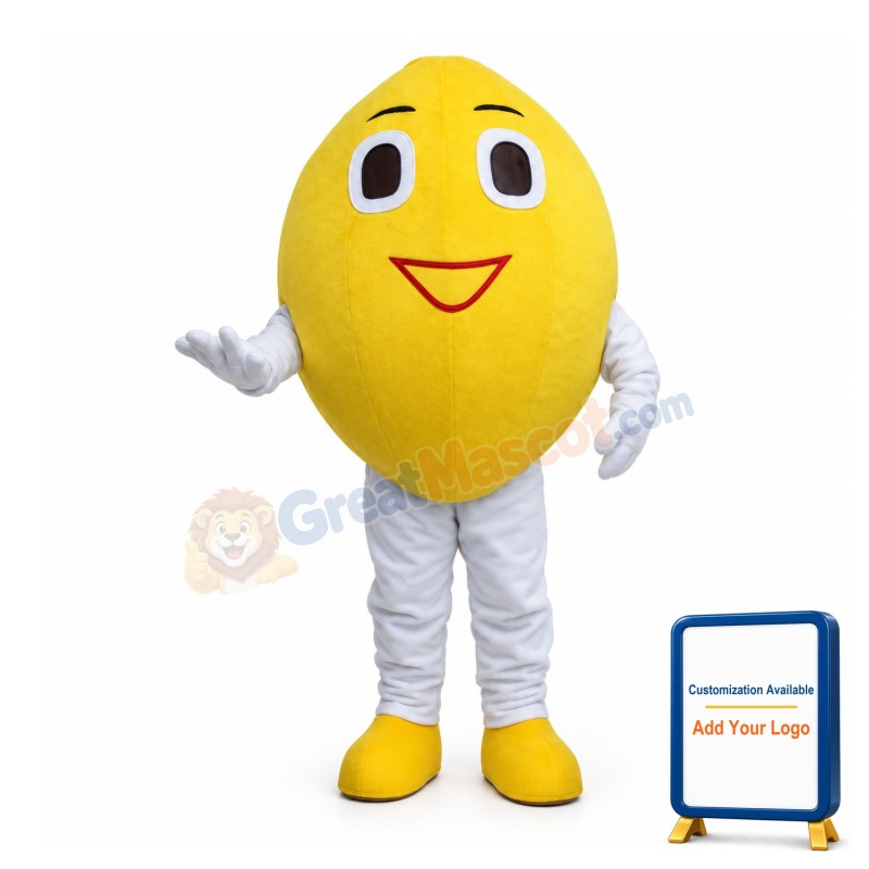 Sour Yellow Lemon Mascot Costume