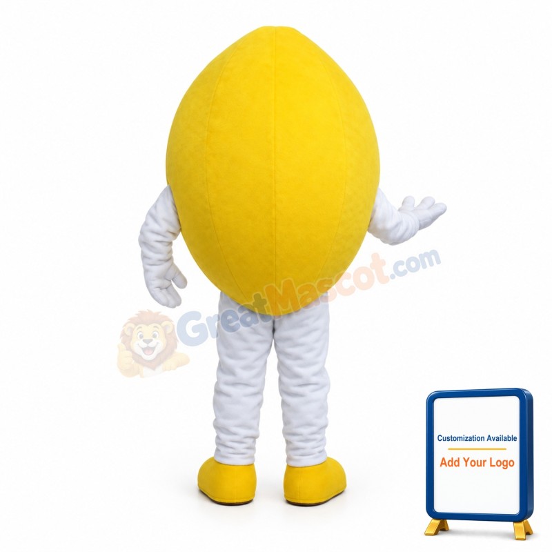 Sour Yellow Lemon Mascot Costume