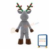Grey Christmas Elk Mascot Costume
