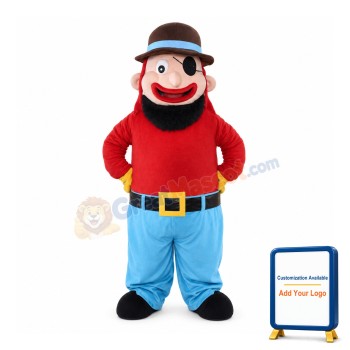 Funny Fat One-eyed Uncle Mascot Costume