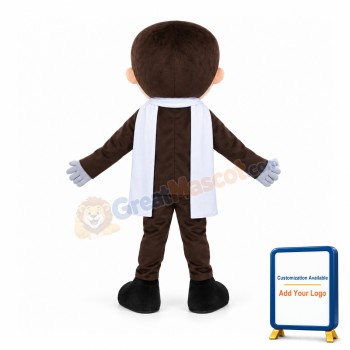 Polite Gentleman With Sunglasses Mascot Costume