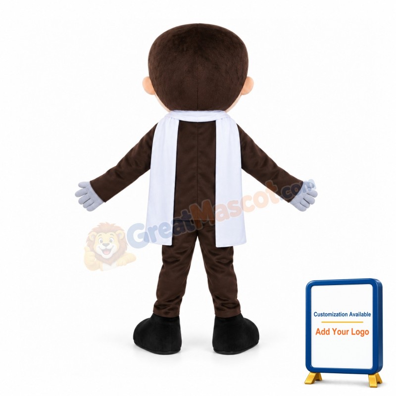 Polite Gentleman With Sunglasses Mascot Costume