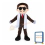 Polite Gentleman With Sunglasses Mascot Costume