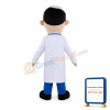 Male Doctor With Heart Shaped Glasses Mascot Costume