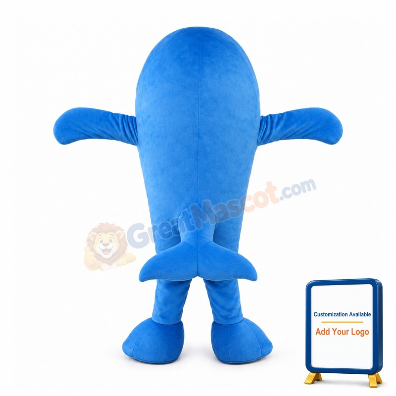 Lifesome Cartoon Dolphin Mascot Costume