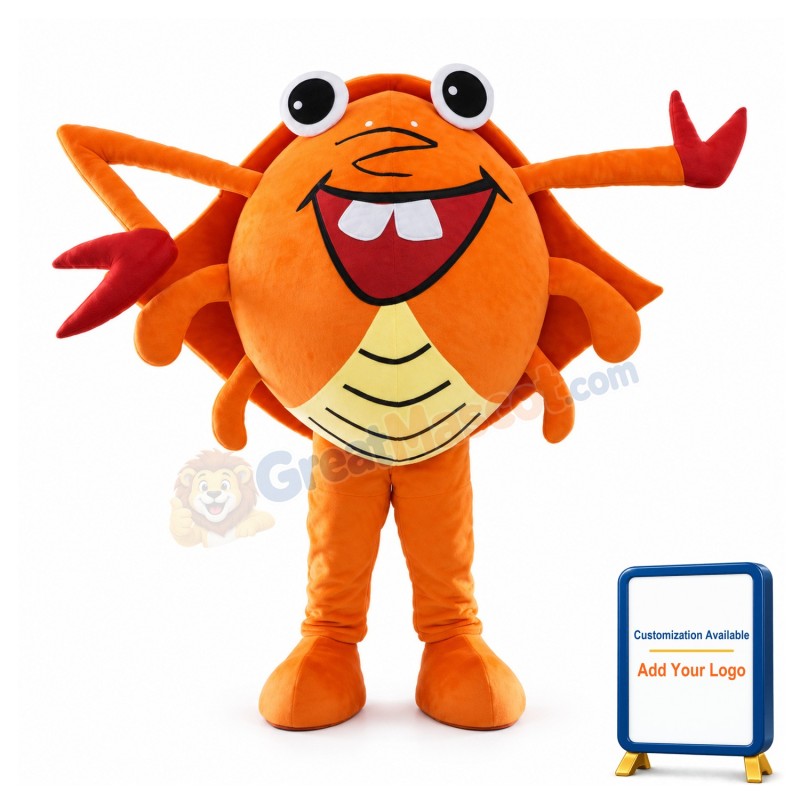Large Bucket Crab Mascot Costume