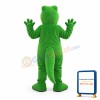 Pointed Mouth Green Crocodile Mascot Costume