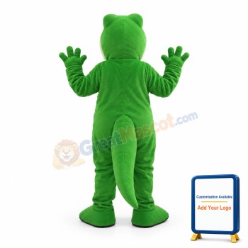Pointed Mouth Green Crocodile Mascot Costume