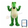 Pointed Mouth Green Crocodile Mascot Costume