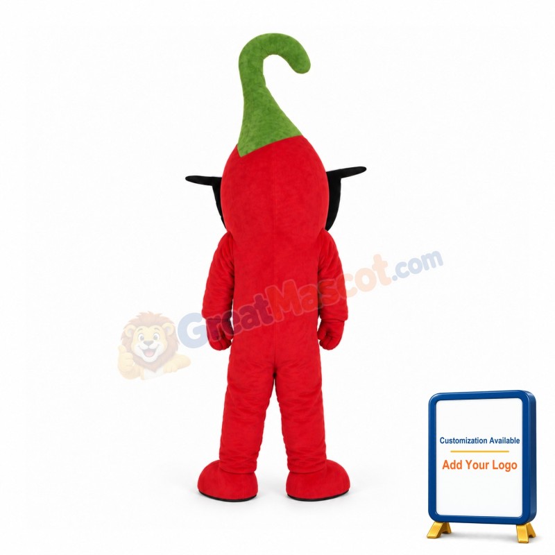 Toothy Red Chili Mascot Costume