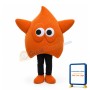 Orange Water Drop Mascot Costume