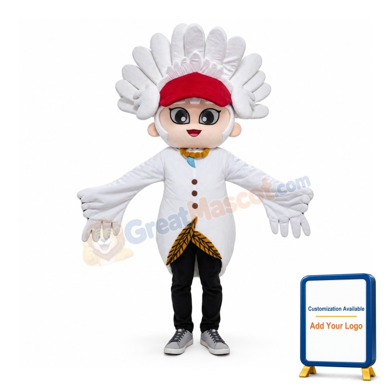 Young Tribal Leader Mascot Costume