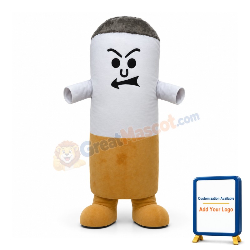 Funny Burning Cigarette Mascot Costume