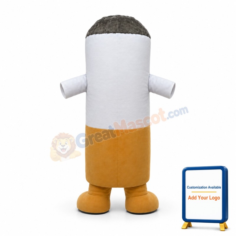 Funny Burning Cigarette Mascot Costume