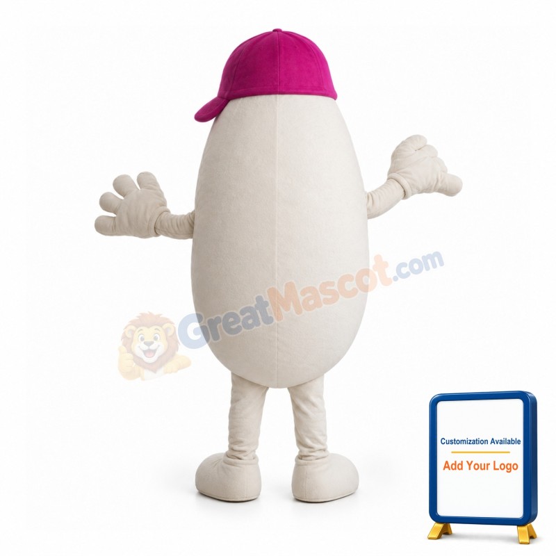 Savory Rice In Purple Cap Mascot Costume