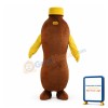 Brown Long Beverage Bottle Mascot Costume