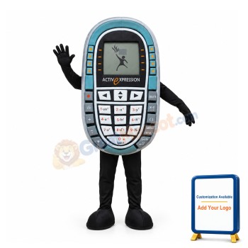 Vintage Button Phone Mascot Costume