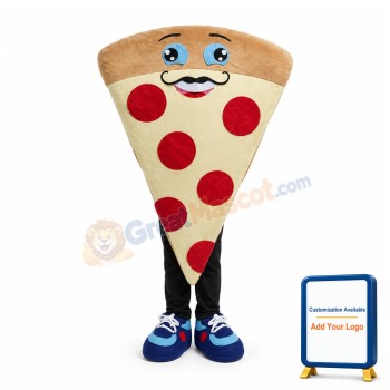 Delicious Cheese Pizza Mascot Costume