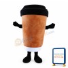 Brown Paper Coffee Cup Mascot Costume
