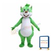 Protruding Front Tooth Green Squirrel Mascot Costume