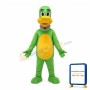 Shaved Head Green & Yellow Duck Mascot Costume