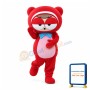 Pink Belly Cute Red Bear Mascot Costume