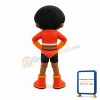 Serious Black Man Mascot Costume