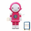 Square Body Pink Robot Mascot Costume
