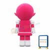 Square Body Pink Robot Mascot Costume
