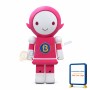 Square Body Pink Robot Mascot Costume
