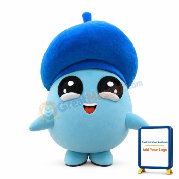 Light Blue Little Mushroom Mascot Costume