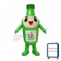 Green Cartoon Sake Bottle Mascot Costume