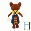 Brown Bear In Strap Dress Mascot Costume