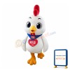 Cute Little White Chicken Mascot Costume