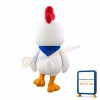 Cute Little White Chicken Mascot Costume