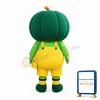 Green Pumpkin Baby With Yellow Pants Mascot Costume