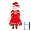 Eleghant Sheep Wearing Christmas Dress Mascot Costume