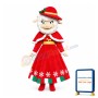 Eleghant Sheep Wearing Christmas Dress Mascot Costume